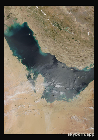 The Earth on 15 April 2003 · Persian Gulf