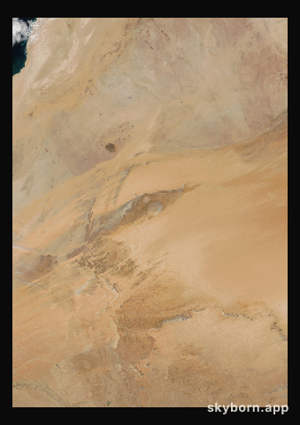 The Earth on 16 April 2003 · Eye of the Sahara, Mauritania