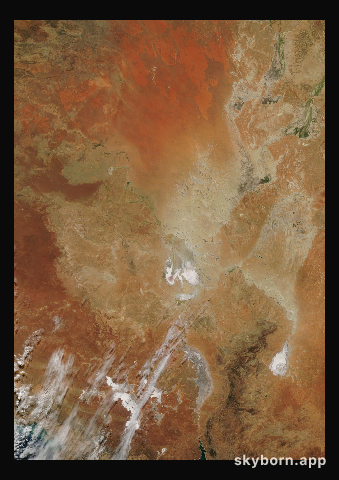 The Earth on 17 April 2003 · Lake Eyre, Australia