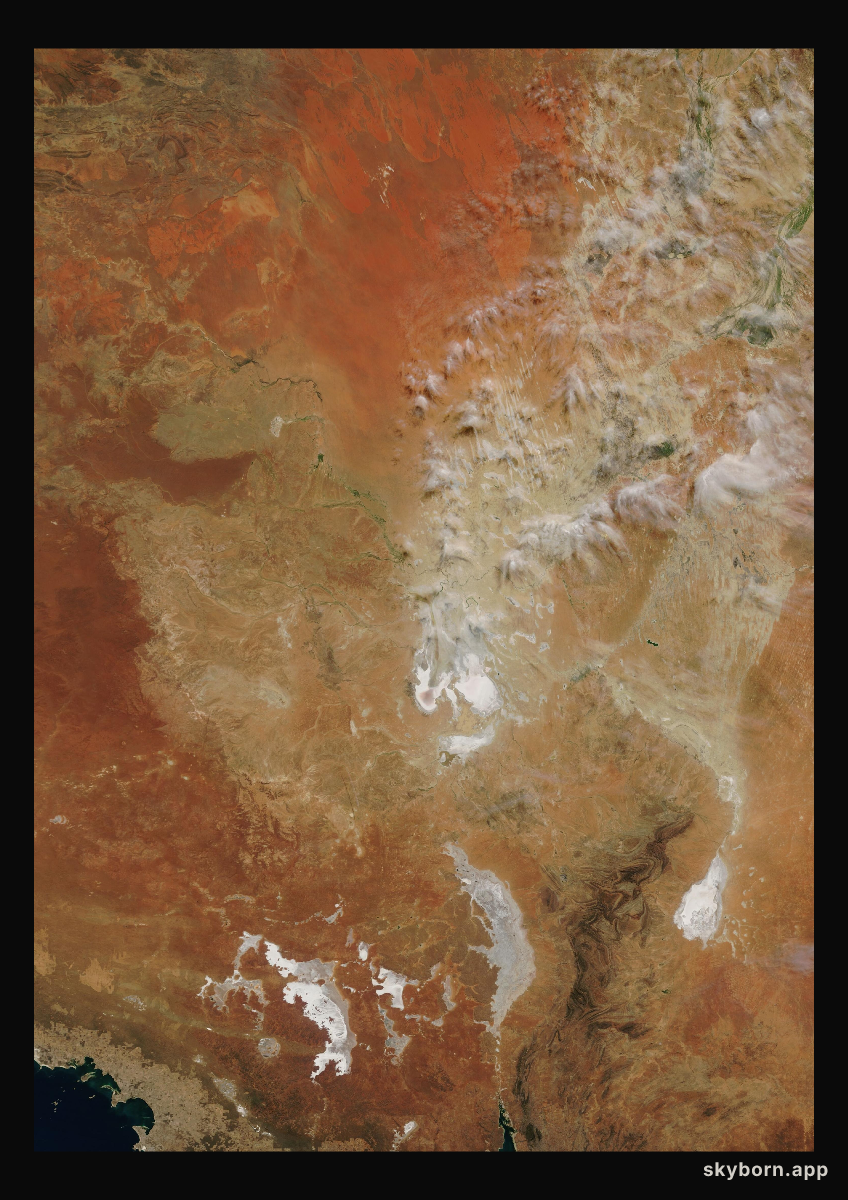 The Earth on 24 April 2003 · Lake Eyre, Australia