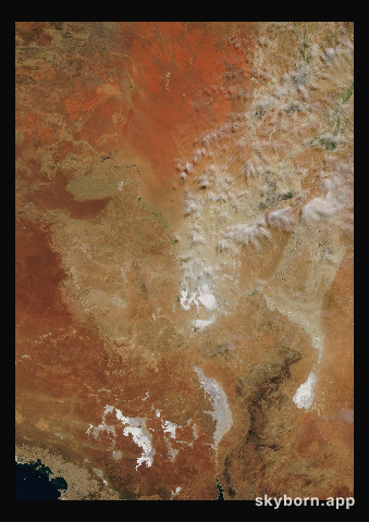 The Earth on 24 April 2003 · Lake Eyre, Australia