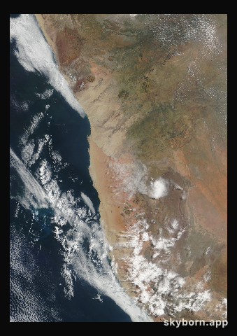 The Earth on 27 April 2003 · Namib Desert