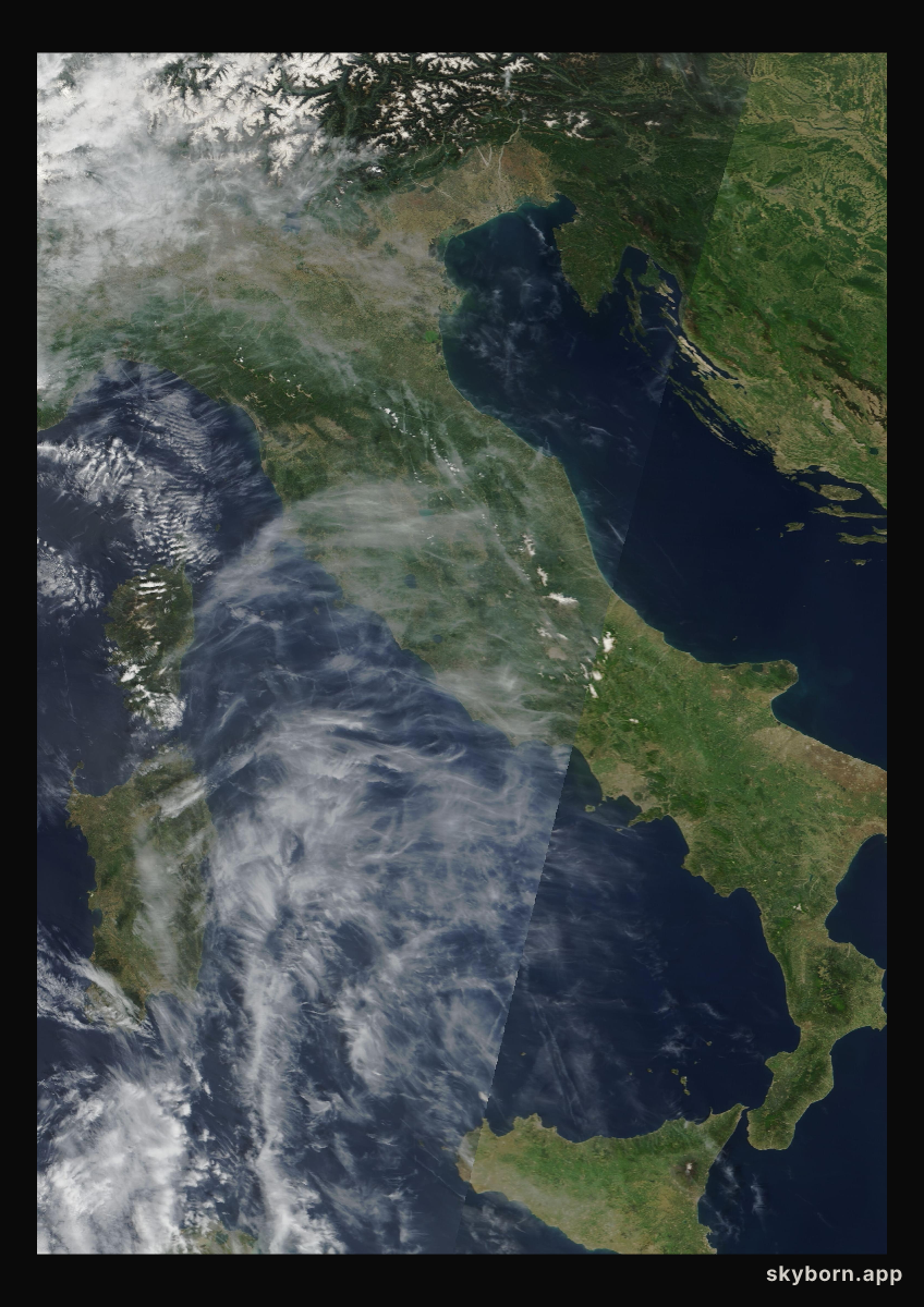 The Earth on 6 May 2003 · Italy and the Adriatic