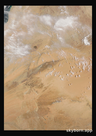 The Earth on 9 May 2003 · Eye of the Sahara, Mauritania