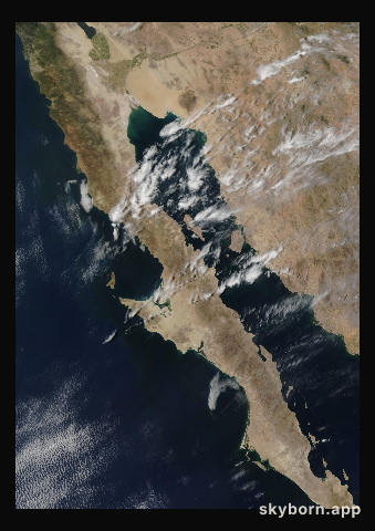 The Earth on 11 May 2003 · Baja California