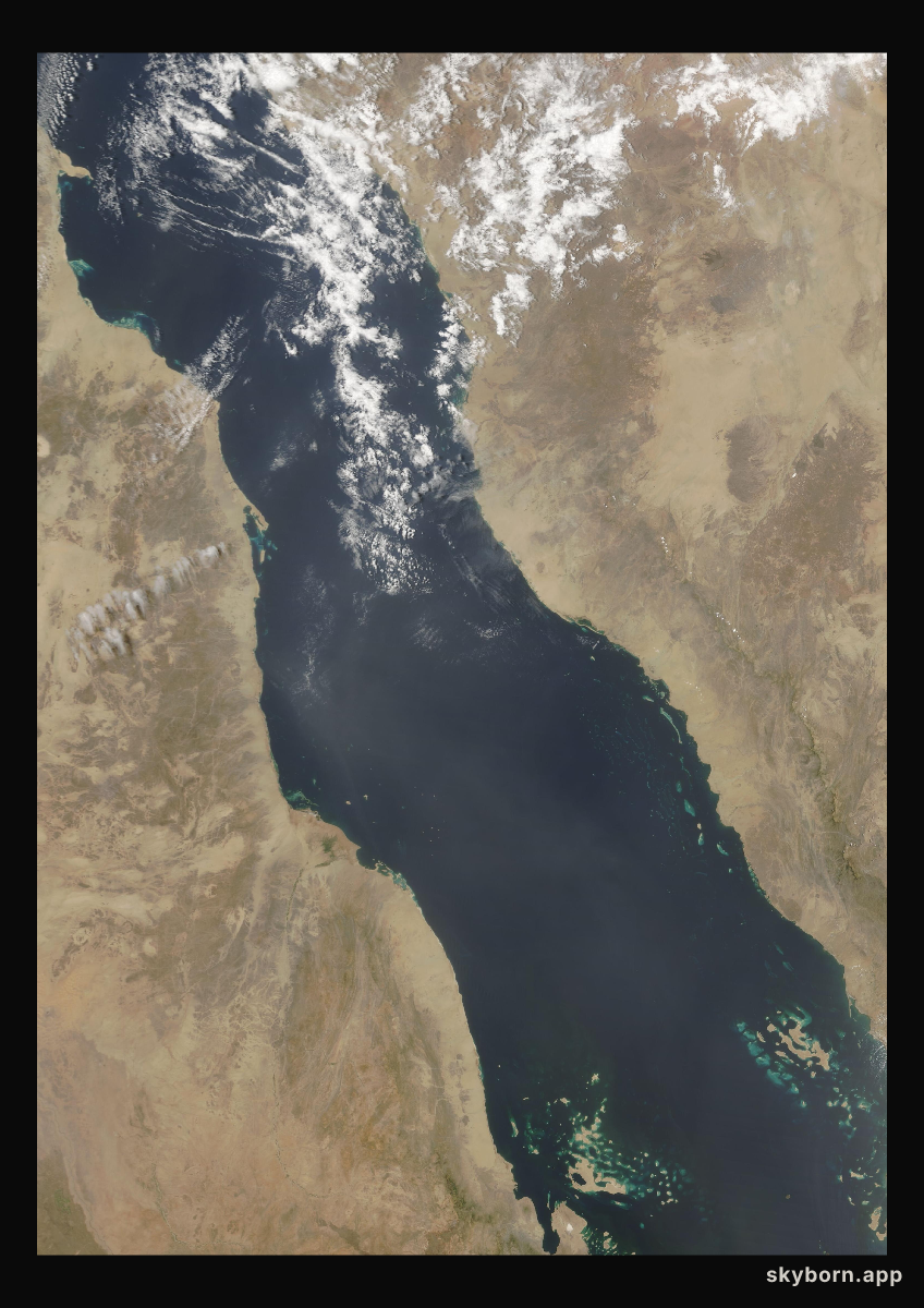 The Earth on 13 May 2003 · Red Sea