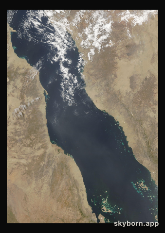 The Earth on 13 May 2003 · Red Sea
