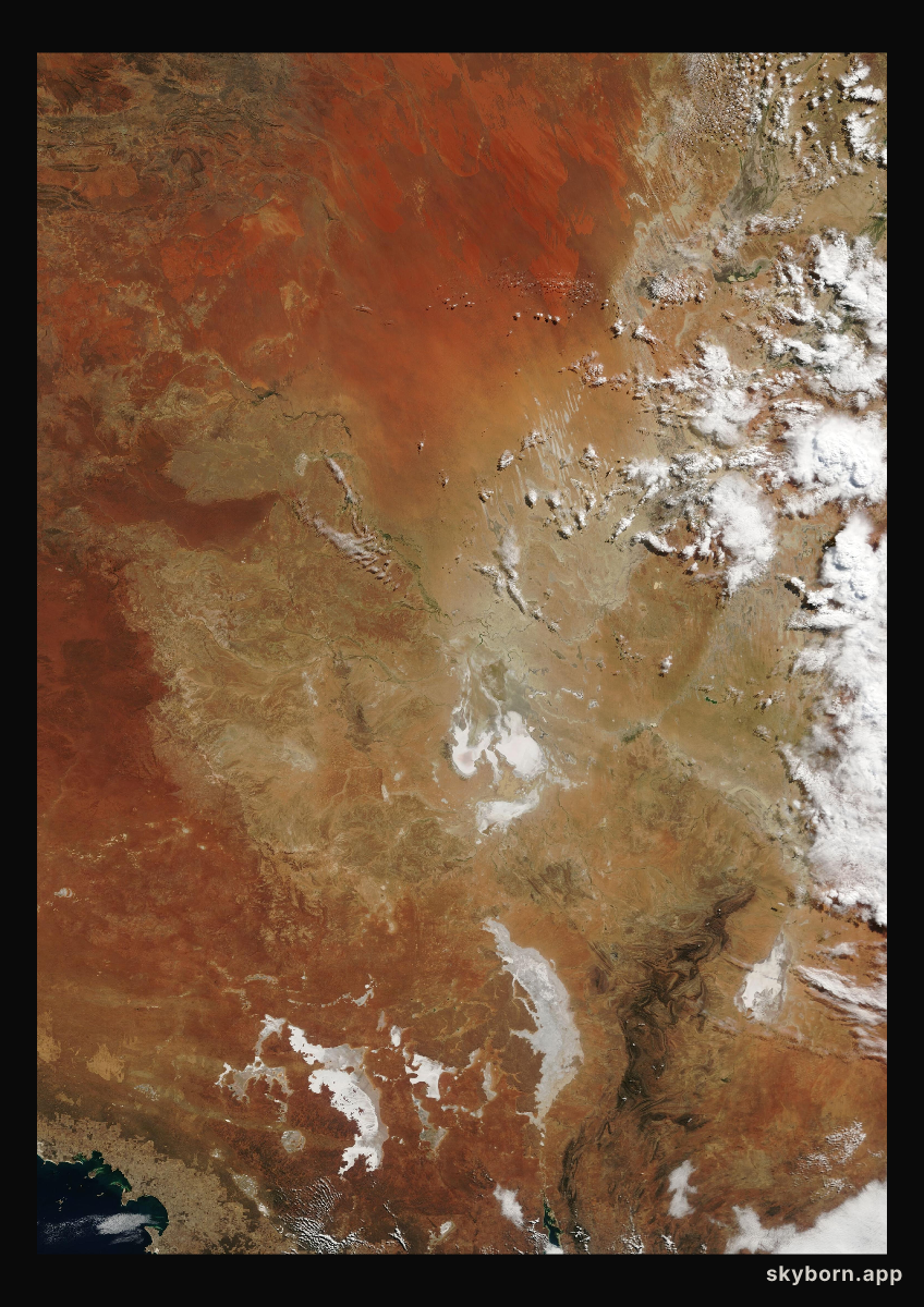 The Earth on 15 May 2003 · Lake Eyre, Australia