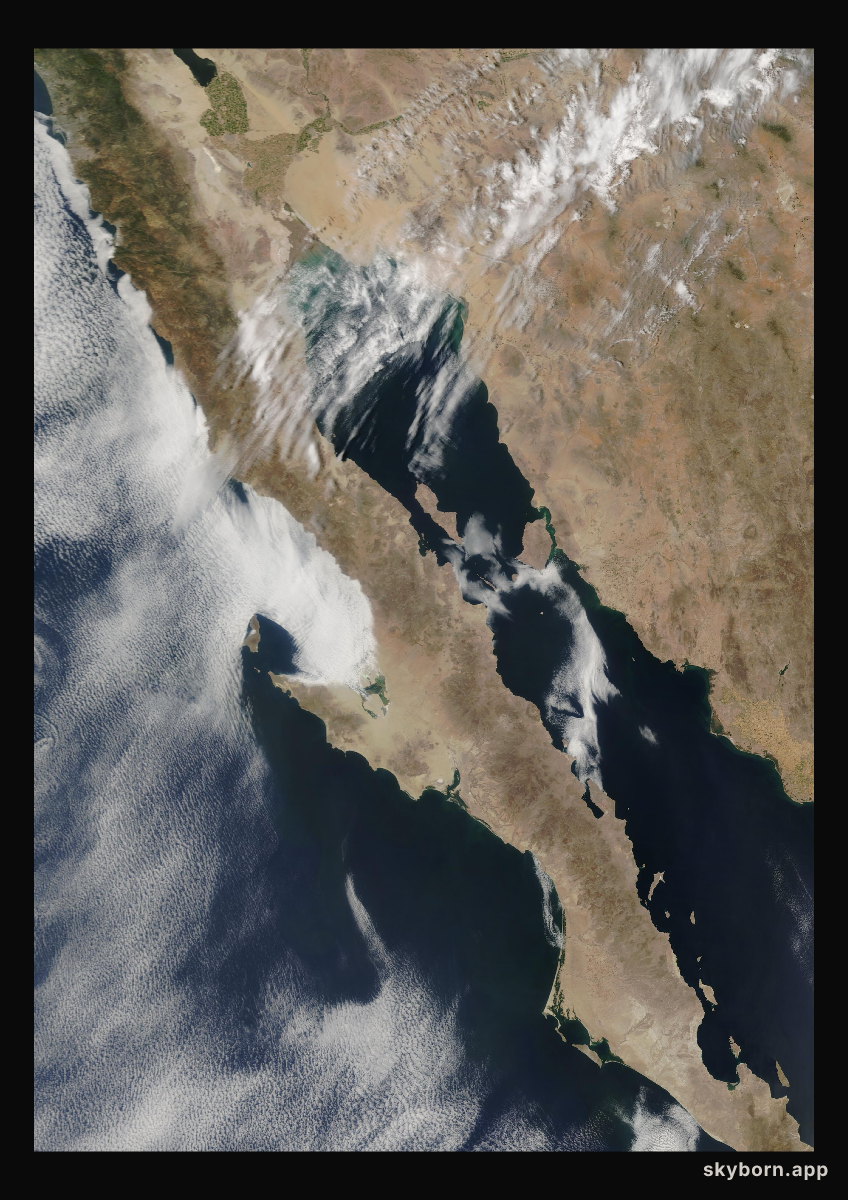 The Earth on 18 May 2003 · Baja California