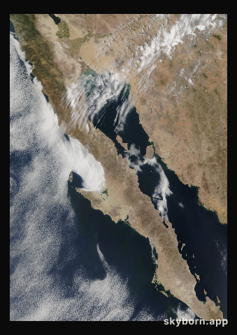The Earth on 18 May 2003 · Baja California