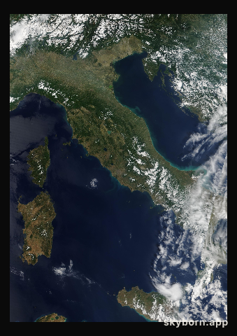 The Earth on 24 May 2003 · Italy and the Adriatic