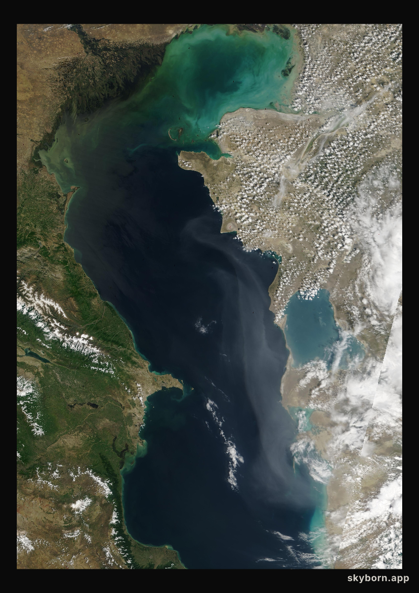 The Earth on 25 May 2003 · Caspian Sea