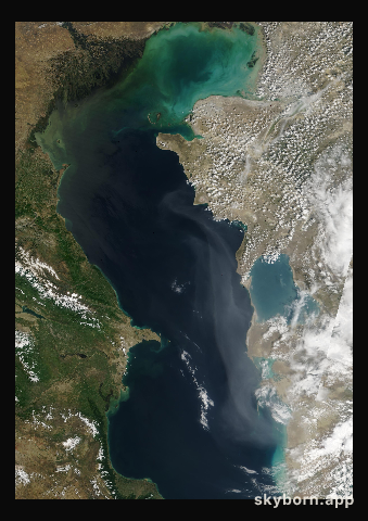 The Earth on 25 May 2003 · Caspian Sea