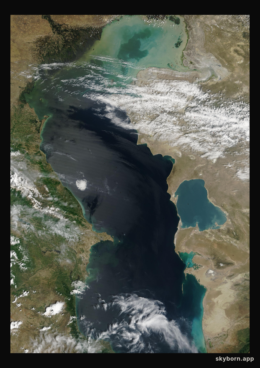 The Earth on 27 May 2003 · Caspian Sea