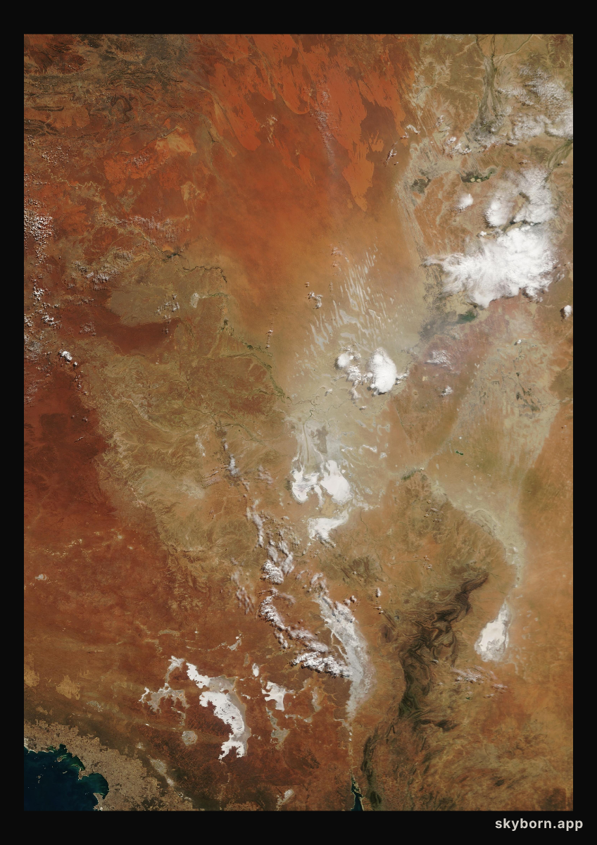The Earth on 29 May 2003 · Lake Eyre, Australia