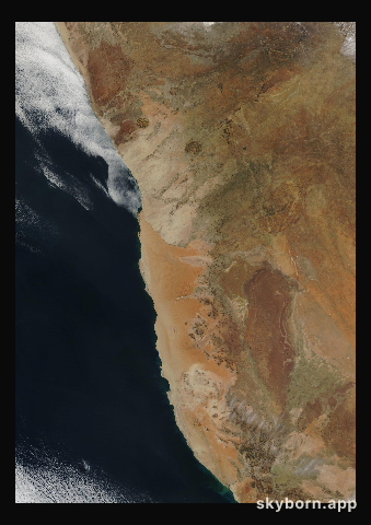 The Earth on 31 May 2003 · Namib Desert