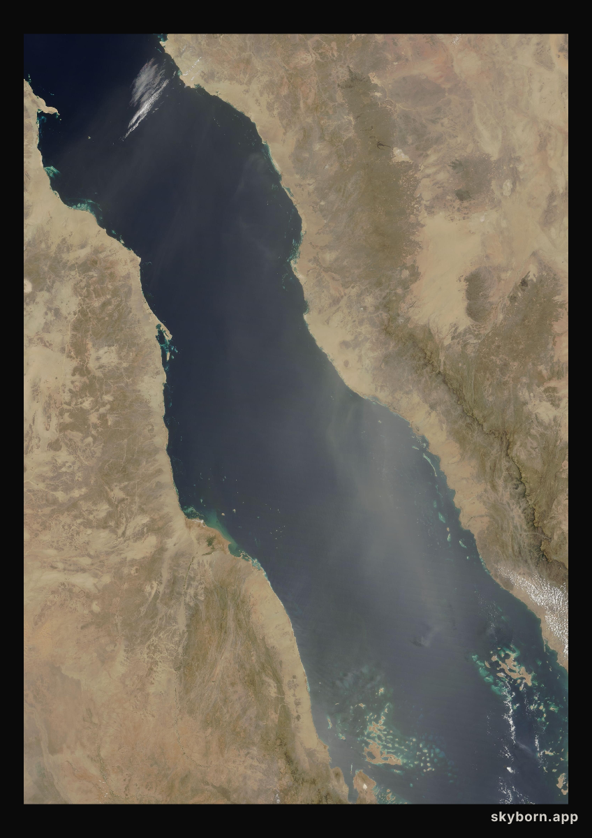 The Earth on 3 June 2003 · Red Sea