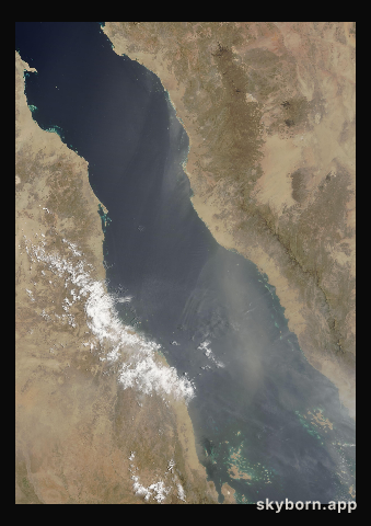 The Earth on 10 June 2003 · Red Sea