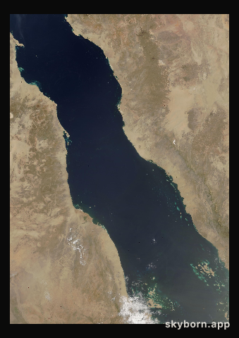 The Earth on 14 June 2003 · Red Sea