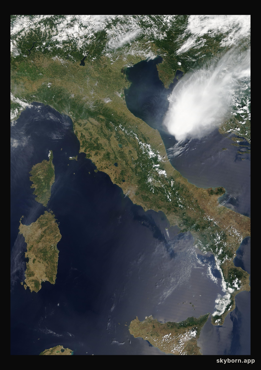 The Earth on 15 June 2003 · Italy and the Adriatic