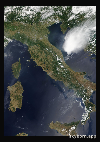The Earth on 15 June 2003 · Italy and the Adriatic