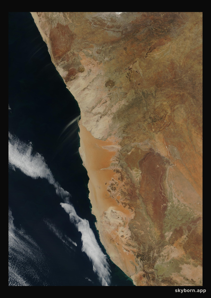 The Earth on 16 June 2003 · Namib Desert