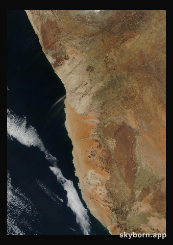 The Earth on 16 June 2003 · Namib Desert