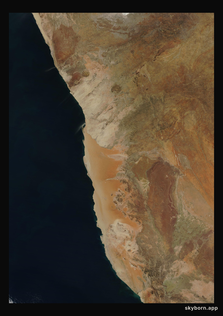 The Earth on 18 June 2003 · Namib Desert