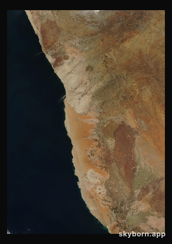 The Earth on 18 June 2003 · Namib Desert
