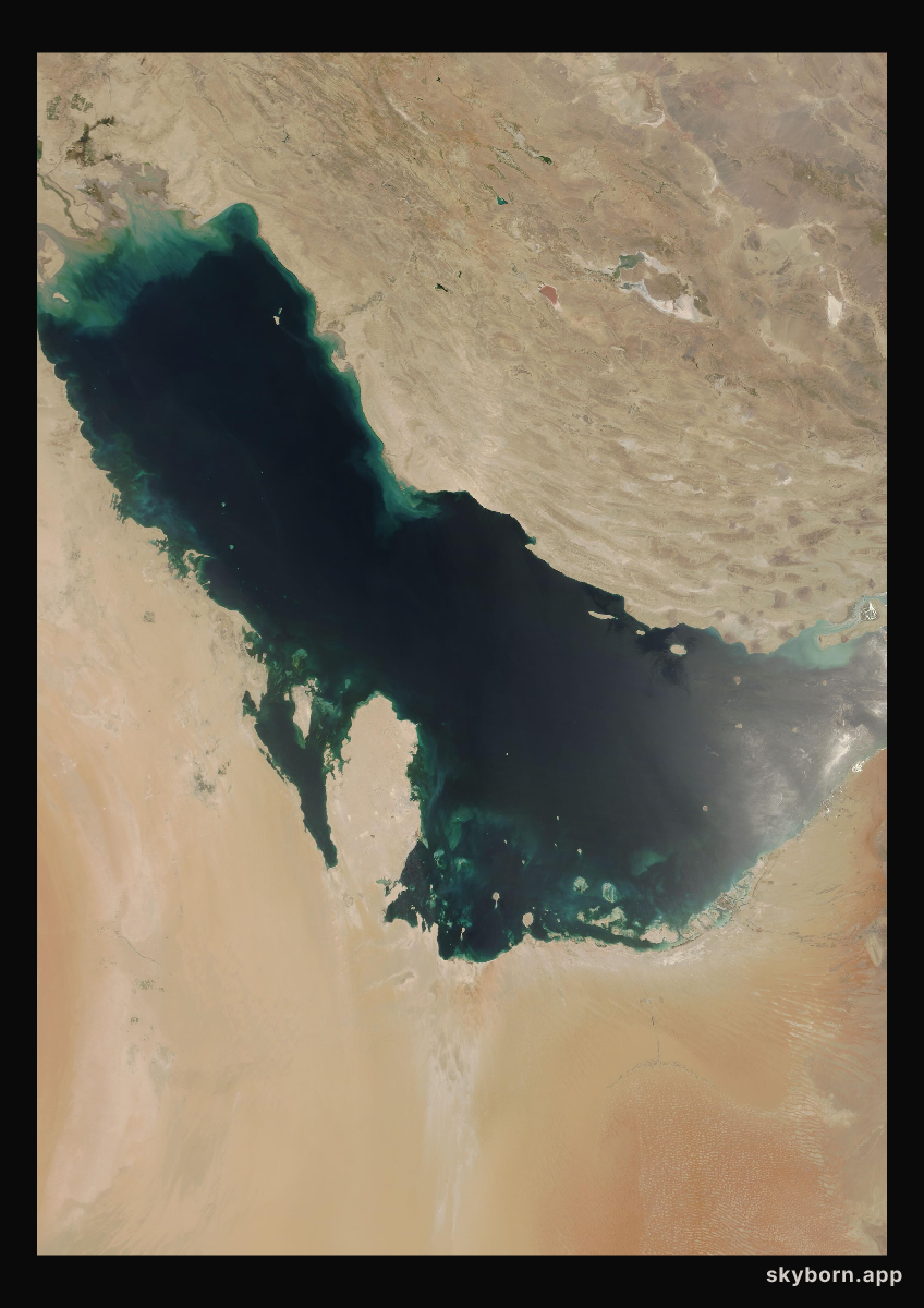 The Earth on 20 June 2003 · Persian Gulf