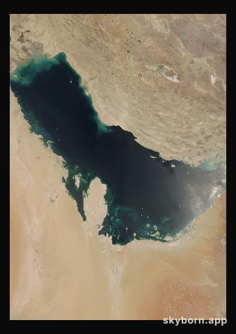 The Earth on 20 June 2003 · Persian Gulf