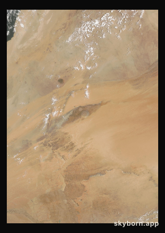 The Earth on 26 June 2003 · Eye of the Sahara, Mauritania