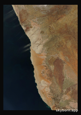 The Earth on 27 June 2003 · Namib Desert