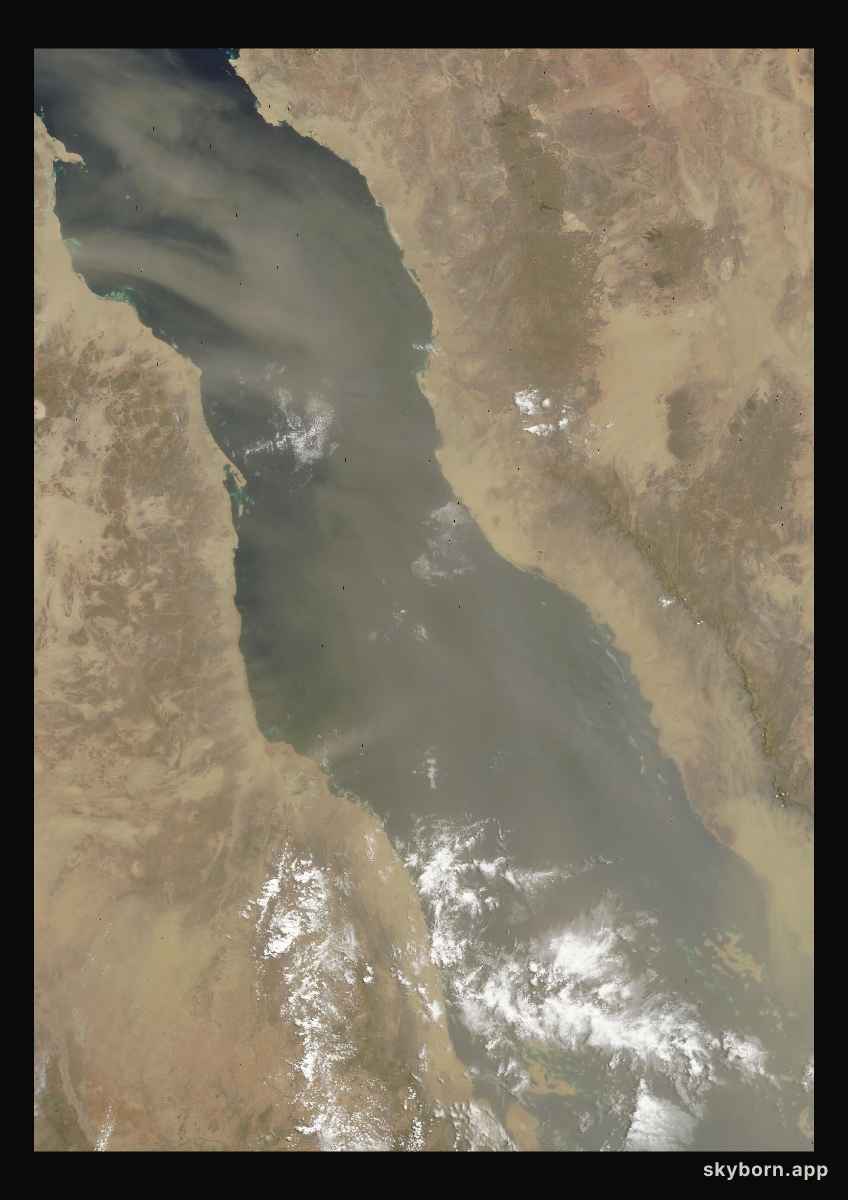 The Earth on 28 June 2003 · Red Sea