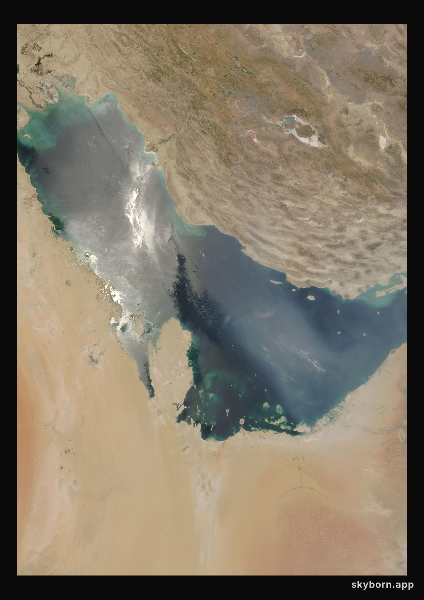 The Earth on 2 July 2003 · Persian Gulf