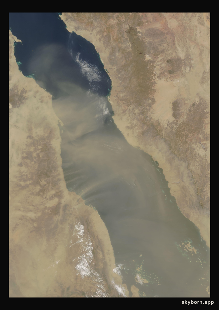 The Earth on 9 July 2003 · Red Sea