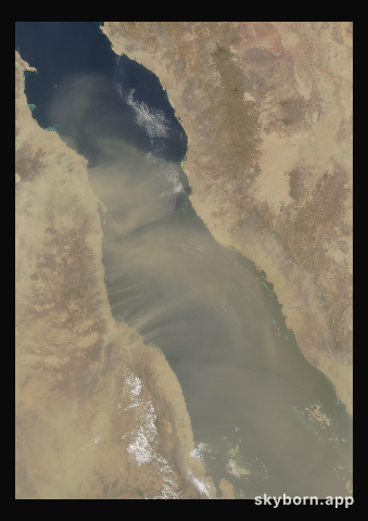 The Earth on 9 July 2003 · Red Sea
