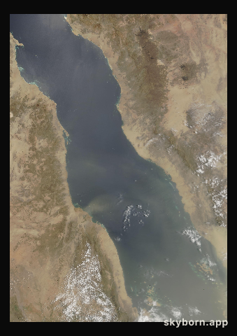 The Earth on 10 July 2003 · Red Sea