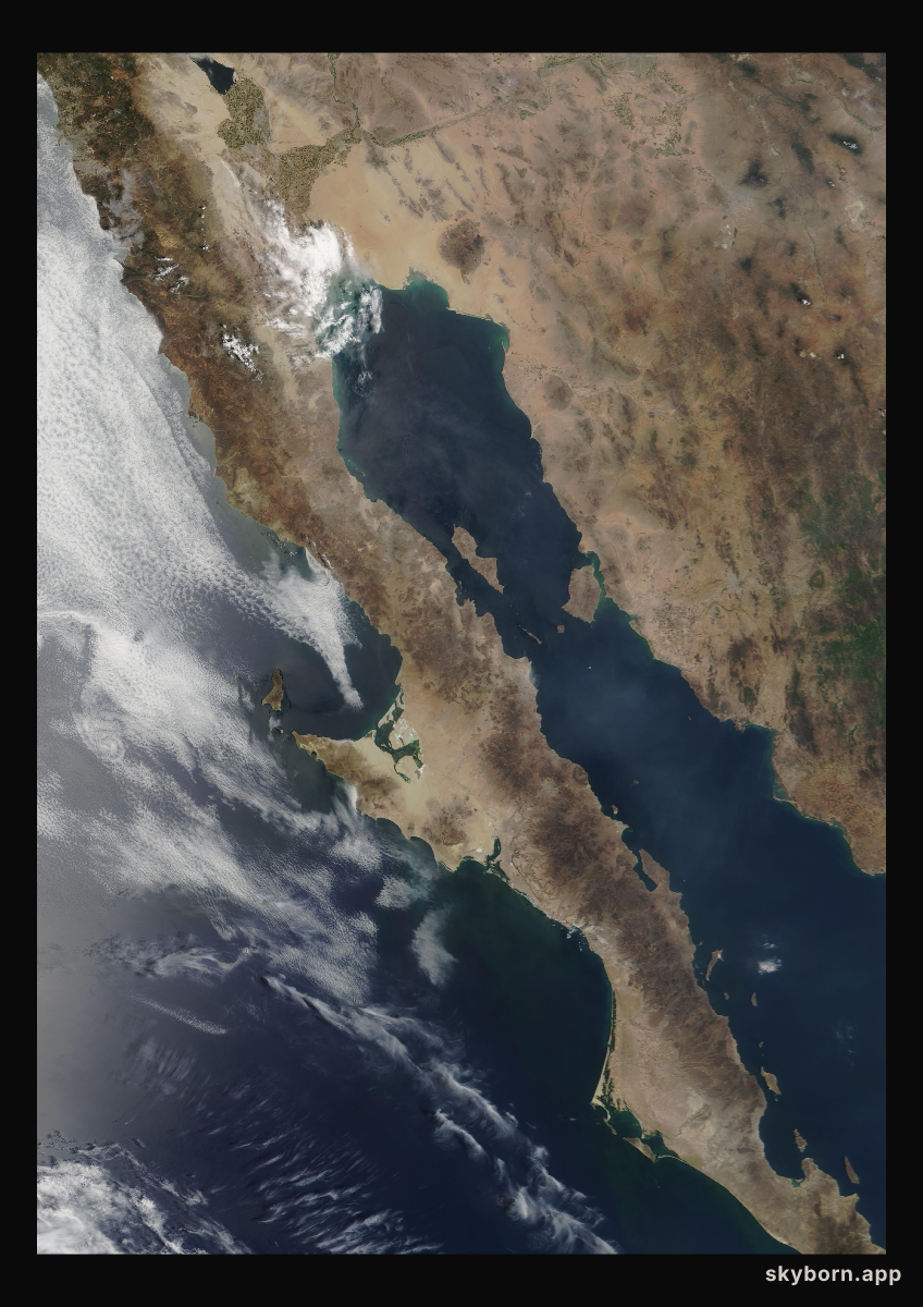 The Earth on 13 July 2003 · Baja California