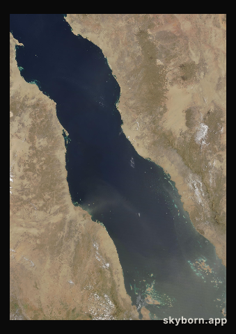 The Earth on 14 July 2003 · Red Sea