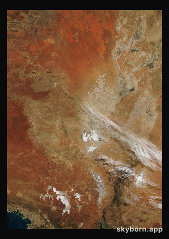 The Earth on 18 July 2003 · Lake Eyre, Australia