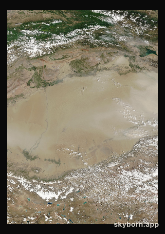 The Earth on 20 July 2003 · Taklamakan Desert