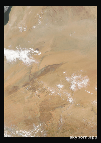 The Earth on 21 July 2003 · Eye of the Sahara, Mauritania