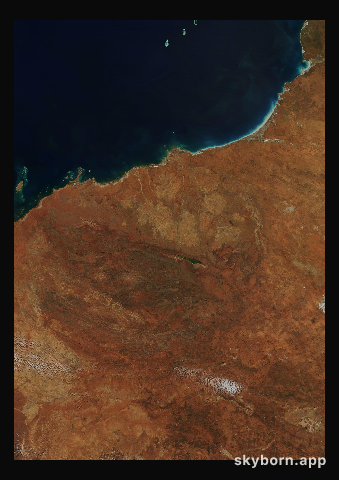 The Earth on 22 July 2003 · Pilbara, Western Australia