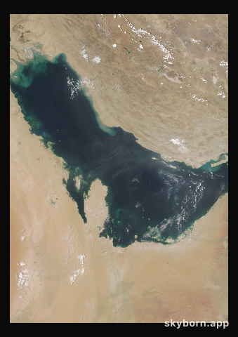 The Earth on 24 July 2003 · Persian Gulf