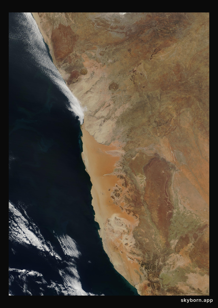 The Earth on 25 July 2003 · Namib Desert