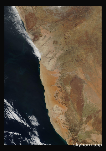 The Earth on 25 July 2003 · Namib Desert