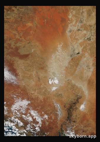 The Earth on 29 July 2003 · Lake Eyre, Australia