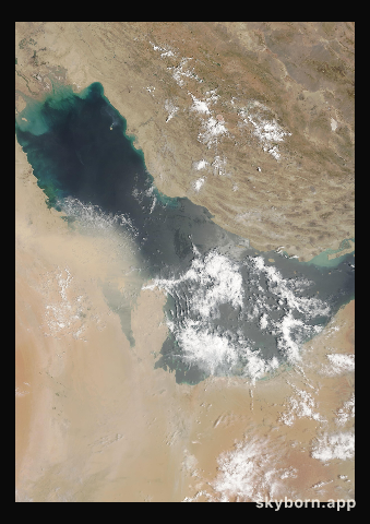 The Earth on 5 August 2003 · Persian Gulf