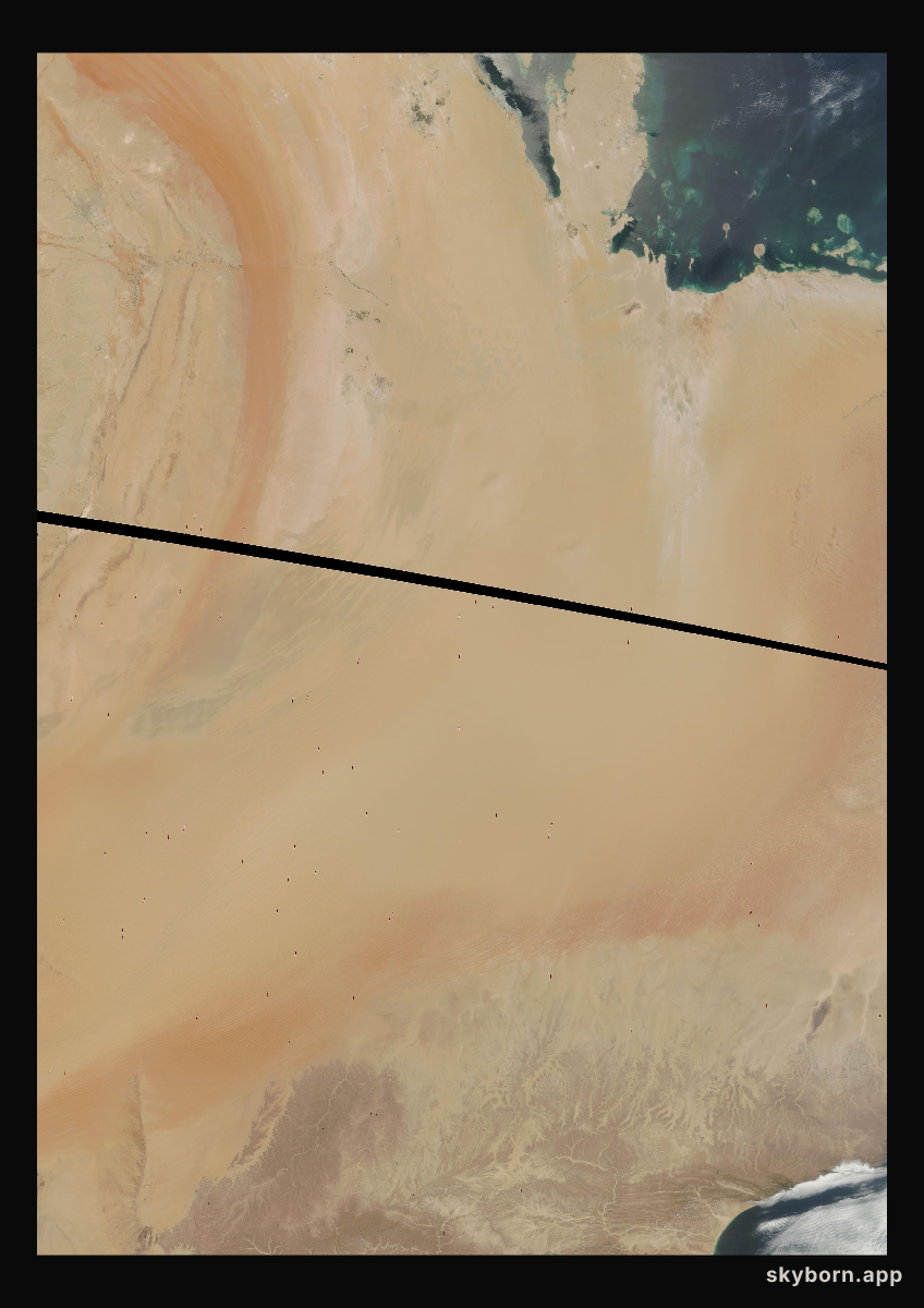 The Earth on 19 August 2003 · Empty Quarter, Arabia
